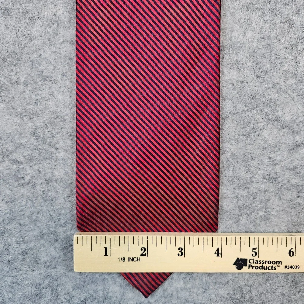 Robert‎ Talbott Best of Class Silk Neck Tie Red & Blue Diagonal Stripes 58x4